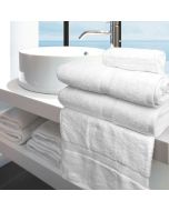 Imperiale Bath Towel 25 x 52 12.5#/dz; White w/ Dobby Border