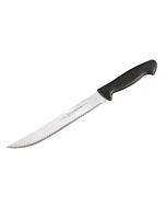 8" Roast Slicing Knife SS w/ Black Handle