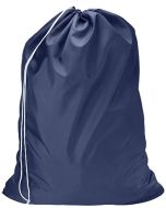 Laundry Bag 30x40 Navy Blue Nylon w/ Cord Lock