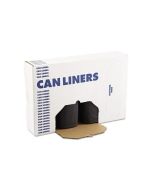 Can Liner: 60 Gallon Black; 38x58 1.2mil: 100/cs