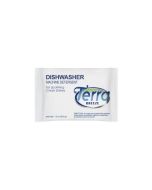 Terra Breeze Dishwasher Powder 1.5 oz., Paraben-free, single-use pouches with organic ingredients in eco packaging for guest-ready shine. Case of 200.