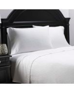 T-250 Millennium Stripe Queen Pillow Case 44 x 40; White ; 20x34 Finished 60/40 blend 1S21625