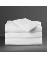 T-250 Millennium Stripe FullXL 12" Fitted; 54x80x12; White 1S21638; 60/40 blend twill weave; 1cm stripe