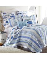 Quilt Set: Catalina Fish -FULL/QUEEN w/2 Std Sham