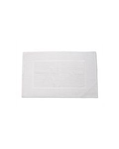 Grand Patrician Bath Rug; Tufted Loop Sgl 1" Frame White, 20x32 12lb 7132026