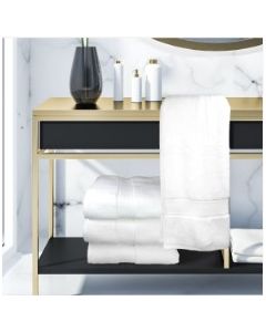 Oxford Miasma Bath Towel; 30 x 56 16.7lb/dz. 100% Zero Twist Cotton White;  308M