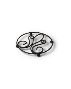 Trivet: Black Metal Scroll