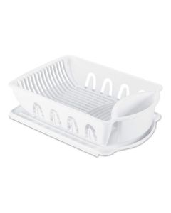Sink Set: 2 pc. Large Ultra Dish Drain w/Mat; White