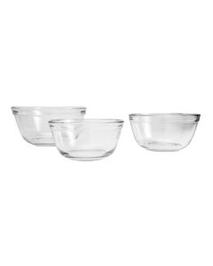 Glass: 3 pc.  Mixing Bowls Anchor Hocking