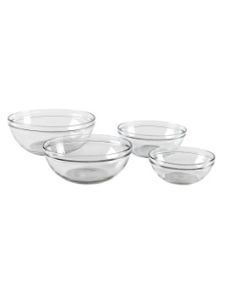 Glass: 3 pc.  Mixing Bowls Anchor Hocking