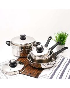 7 pc. Saturn Stainless Steel Cookware Set