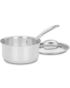 1 qt. Stainless Steel Saucepan w/Lid