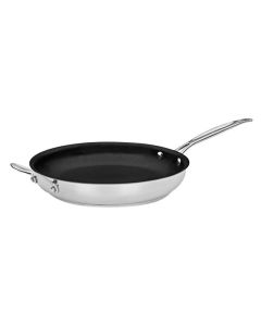 Non-Stick; 12 Inch Stainless Steel Skillet with Helper Handle; Cuisinart Chef's Classic