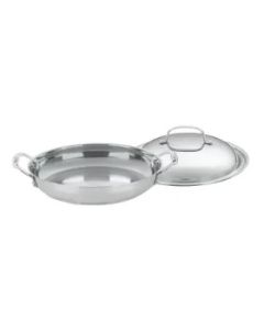 Stainless Steel; Chef's Classic 12" Everyday Pan with Dome Lid
