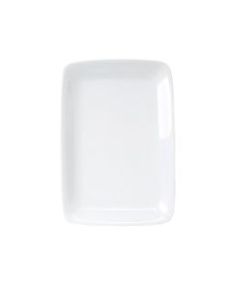 Kitchen Platter 14" Rectangular Porcelain Traditional White
