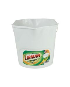 12qt Libman Round Utility Bucket- White