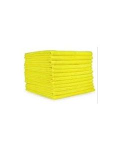 Microfiber Cloth - Yellow 16 x 16; Pack of 50ea.