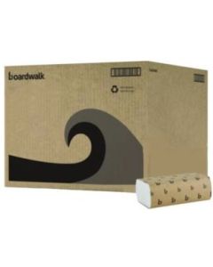 Multi-fold Paper Towel; Boardwalk 1 Ply White; 250/pk, 16pk/ctn