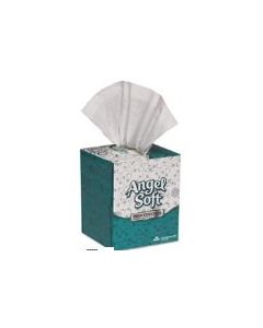Facial Tissue: Angel Soft Premium Cube Box 2 Ply 96 Sheets/Box 36/Cs White