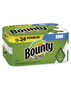 Kitchen Roll Towel: Bounty Select-a-Size Paper Towel  2-Ply, 5.9 x 11, White, 82 Sheets/Double Roll, 12 Rolls/Carton