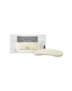 Infuse' - Small Cleansing Bar infused with refreshing White Tea Coconut for spa-inspired cleanse. Eco-friendly .70 oz. (20g.) per case, ideal for hotels, resorts, and vacation rentals. Case of 400