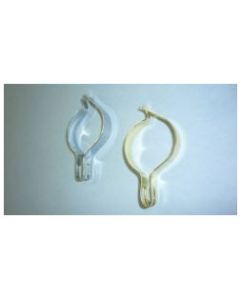 Anti-Theft Metal B-Ring with Chrome Finish â€“ Secure 1.5" removable rings for wood nail-hook hangers; ideal for bulk hotel supplies & vacation rental amenities. Case of 100.