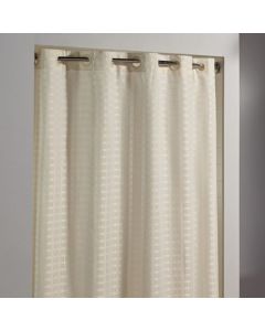 Hookless Litchfield BEIGE Fabric 71 x 74