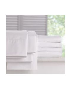 T-200 Millennium Queen Fitted 18"  60x80x18; White; Black Hem