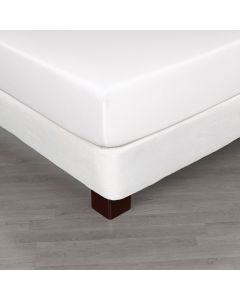 Box Spring Wrap: WHITE Queen 60x80x10.5; 60/40 Cotton/poly blend