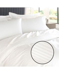 Duvet Cover: T-250 Millennium STRIPE White KING 108x94; 1cm Stripe