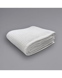 Blanket: 100% Cotton Waffle KING 108 X 90  White
