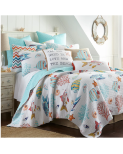 Quilt Set: Barrier Reef -FULL/QUEEN w/2 Standard Shams
