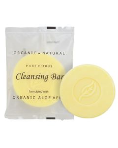Pure - Organic Body Bar with Citrus & Aloe to gently cleanse skin. .75 oz., Perfect for Hotels & Vacation rentals. Case of 400