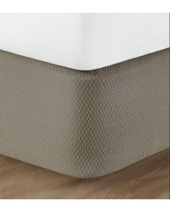 Box Spring Wrapper; King Diamond 75x79x9; Color - Teak