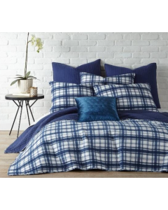 Quilt Set: Robin Plaid -TWIN w/1 Standard Sham