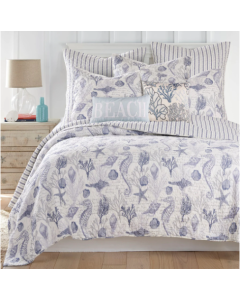 Quilt Set: Tahiti Grey -KING w/2 King Shams